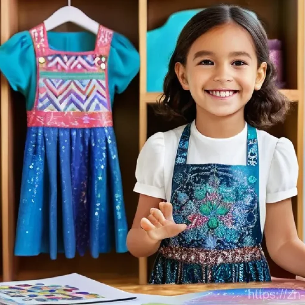 소피루비 모바일 앱 활용 - **Prompt:** A vibrant, cheerful young girl, Sophie Ruby (around 8-10 years old), with sparkling eyes...