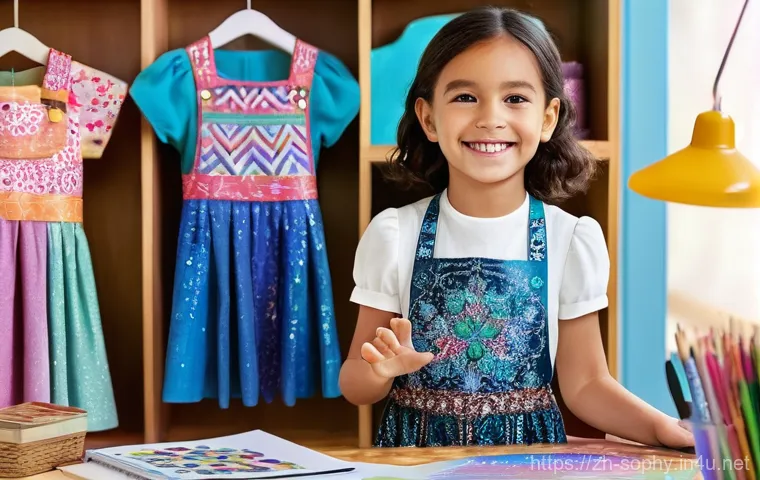 소피루비 모바일 앱 활용 - **Prompt:** A vibrant, cheerful young girl, Sophie Ruby (around 8-10 years old), with sparkling eyes...