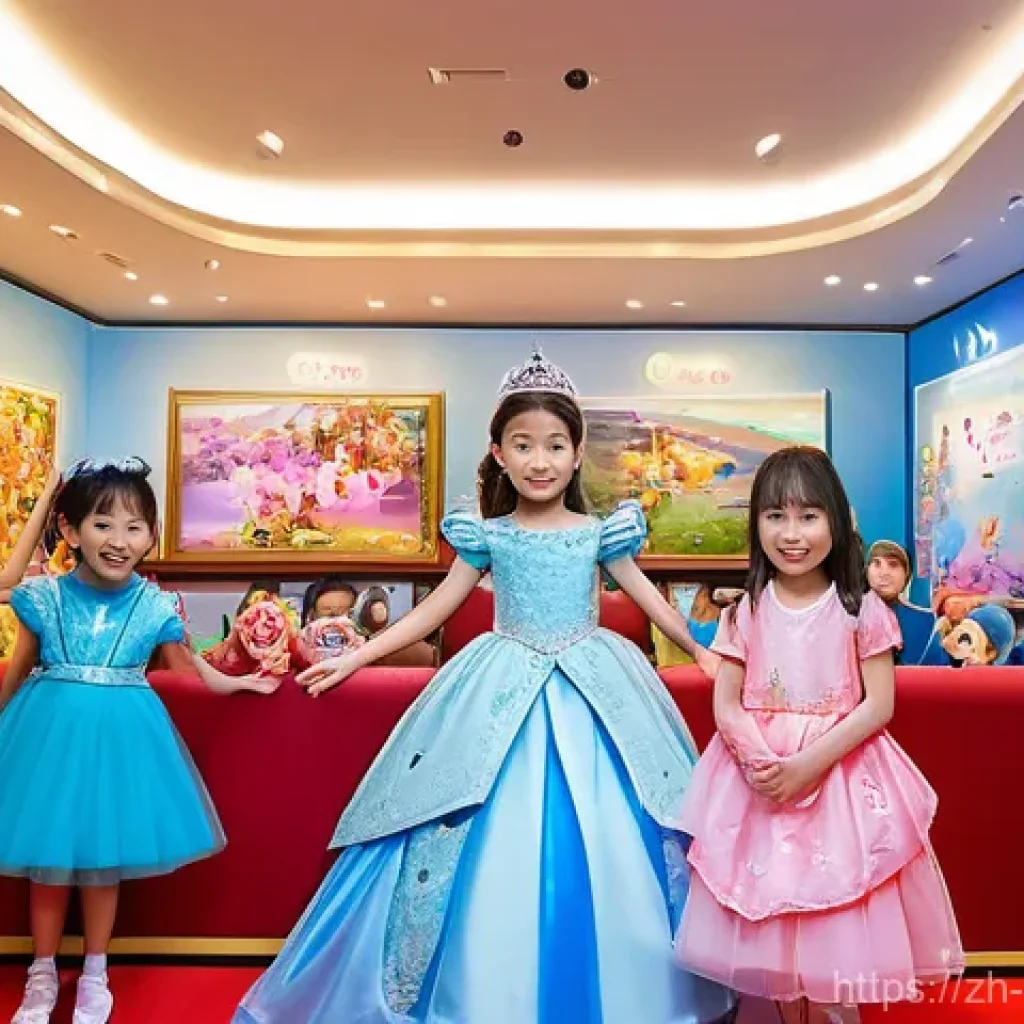 소피루비 해외 전시회 - **Prompt:** A vibrant, bustling scene at an international anime exhibition featuring the beloved Kor...