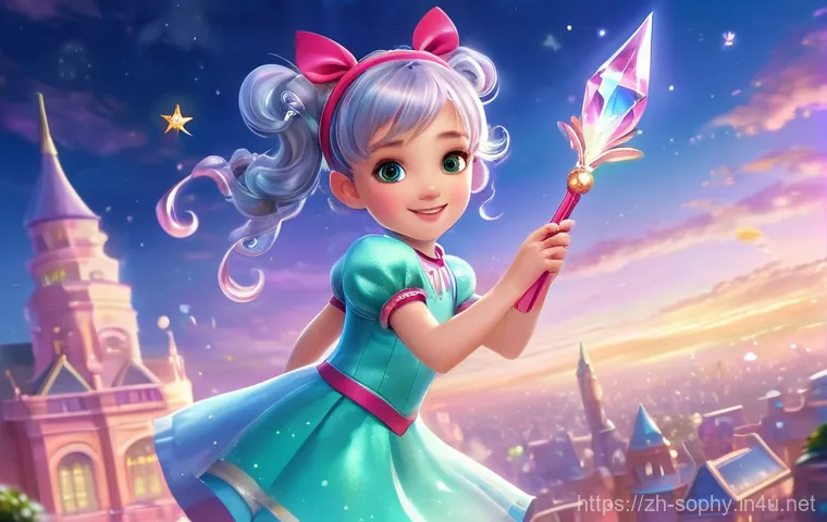 소피루비 캐릭터 상징물 - **Magical Girl Sofie Ruby in Action**: A vibrant, full-body illustration of Sofie Ruby, a cheerful y...