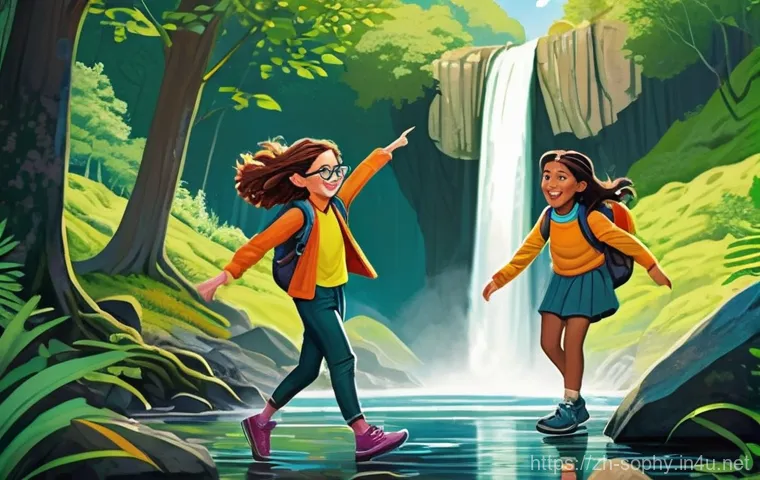 소피루비의 엔딩 스토리 - **A Vibrant Forest Adventure with Sophie and Friends**
    An energetic animated illustration in a b...