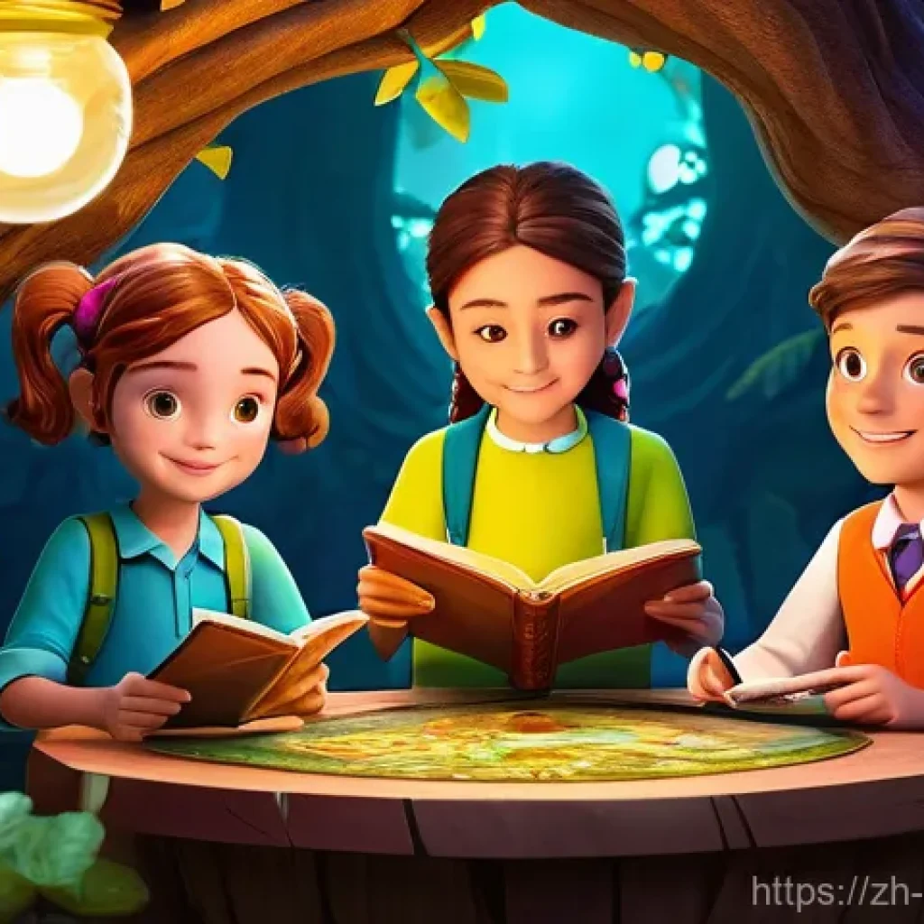 소피루비 시리즈 제작 동기 - **Educational Mission & Friendship:**
A vibrant, colorful 3D animated scene in the style of "Sop...