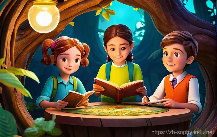 소피루비 시리즈 제작 동기 - **Educational Mission & Friendship:**
    A vibrant, colorful 3D animated scene in the style of "Sop...