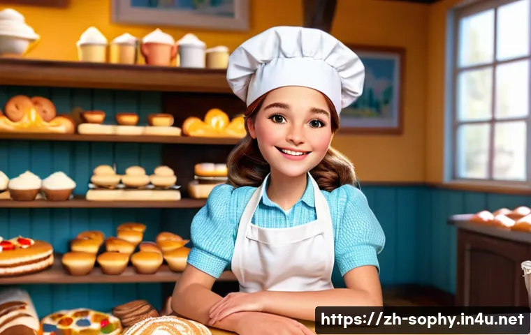 소피루비 주요 스토리 전개 - **Prompt 1: Sophie the Joyful Baker in Charmville**
    "A cheerful and energetic young girl, Ruby, ...