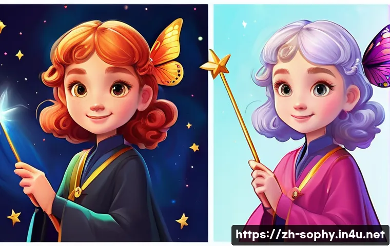 소피루비 캐릭터 성격 분석 - **Prompt: Sophie Ruby's Journey to Confidence**
    "A vibrant, split-panel image showcasing Sophie ...