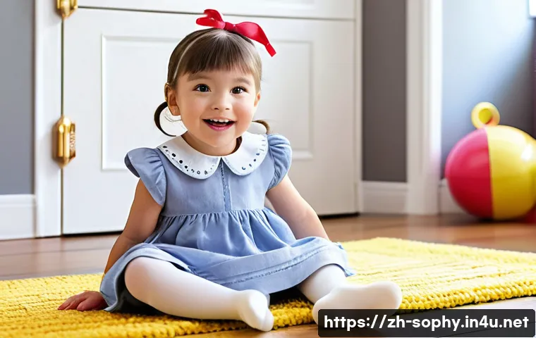 소피루비 굿즈 구매 가이드 - **Prompt:** "A cheerful little girl, approximately 6 years old, with bright, curious eyes and a play...